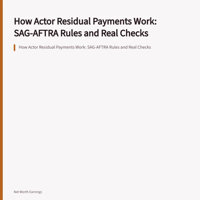 How Actor Residual Payments Work: SAG-AFTRA Rules and Real Checks. How Actor Residual Payments Work: SAG-AFTRA Rules and Real Checks