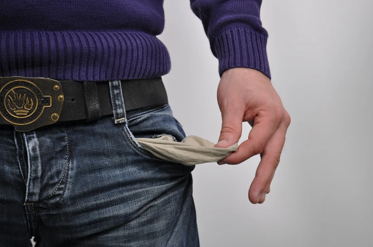 no money, jeans, money, wallet, poverty, pay, empty, pockets, savings, no money, no money, no money, no money, no money. Career earnings mistakes for actors: gross isn't wealth