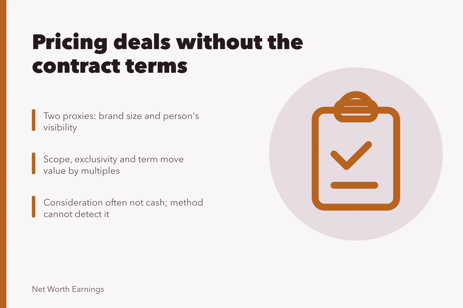 Card on endorsement income methodology and its proxy pricing problem. How to approach endorsement income methodology: the consideration problem
